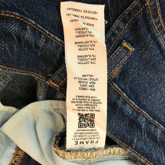 Frame Le High N Straight Jean In Hallam Size 23 - Picture 9 of 9